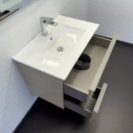 Тумба-умывальник для ванной Comforty Тургояк-75 дуб светлый с раковиной 75E