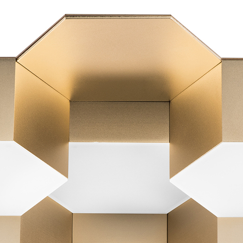 750161 Люстра потол FAVO LED-80W 3840LM ЗОЛОТО 3000K