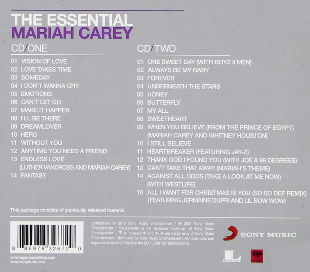 Mariah Carey / The Essential (2CD)