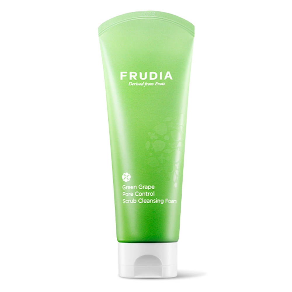 Себорегулирующая пенка-скраб для умывания лица с экстрактом зелёного винограда Frudia Green Grape Pore Control Scrub Cleansing Foam