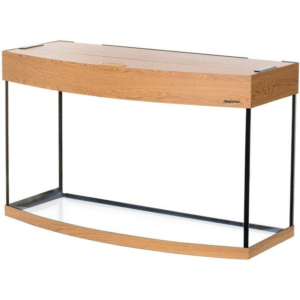 Аквариум LUX Ф170 / 170л фигурный дуб (100*40*56)+Крышка, светильник Т8 2*30Вт, стекло 6/8 (АкваПлюс