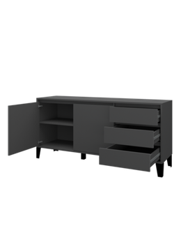 Комод ДЕПО /1500*700*403/ правый слива валлис / слива валлис