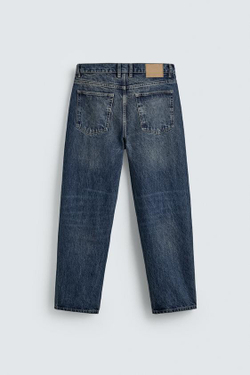 ZARA ДЖИНСЫ STRAIGHT ДЛИНОЙ ДО ЩИКОЛОТКИ, ИНДИГО