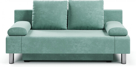 Диван прямой (еврокнижка) Велюр мятный