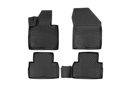 Коврики 3D в салон подходят для HYUNDAI Santa Fe, 2017-&gt;, внед., 4 шт. (полиуретан)