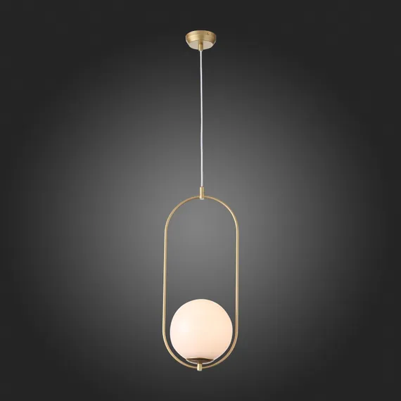 SL1118.203.01 Светильник подвесной ST-Luce Золотистый/Белый E27 1*40W PENOLO