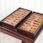 Шахматный стол с комплектом шахмат из слоновой кости