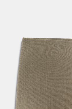 ZARA ЭЛАСТИЧНЫЕ БРЮКИ С ШИРОКИМИ ШТАНИНАМИ, ХАКИ