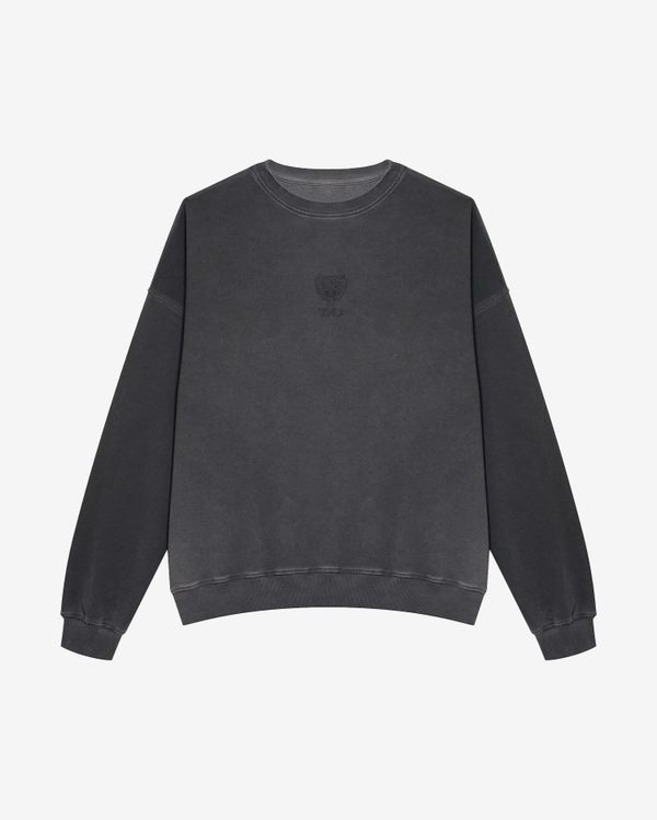 Толстовка Вареная Dyed Tiger серая - фото 1