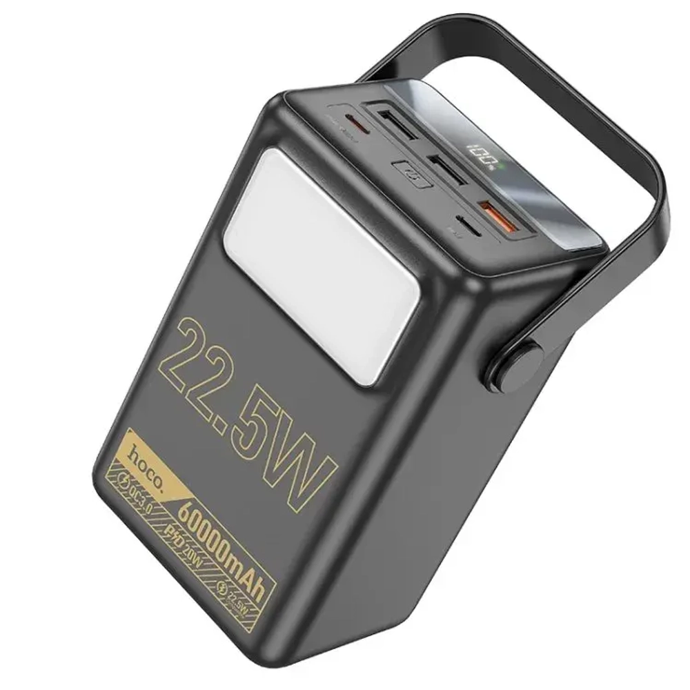 Внешний аккумулятор Hoco J110 Powerful 60000mAh 22.5W USB/Type-C/LED- дисплей (черный)