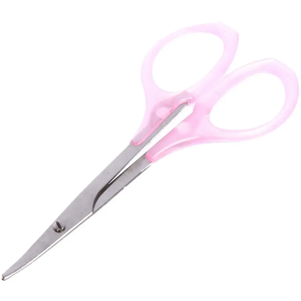 Ножницы маникюрные на блистере «Ultramarine», круглые кольца, пластиковые ручки, широкие, цвет микс 9см✦