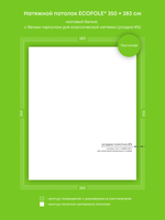 Натяжные потолки: 9.9 м2, 17.7 м2, 17.1 м2, 9.9 м2