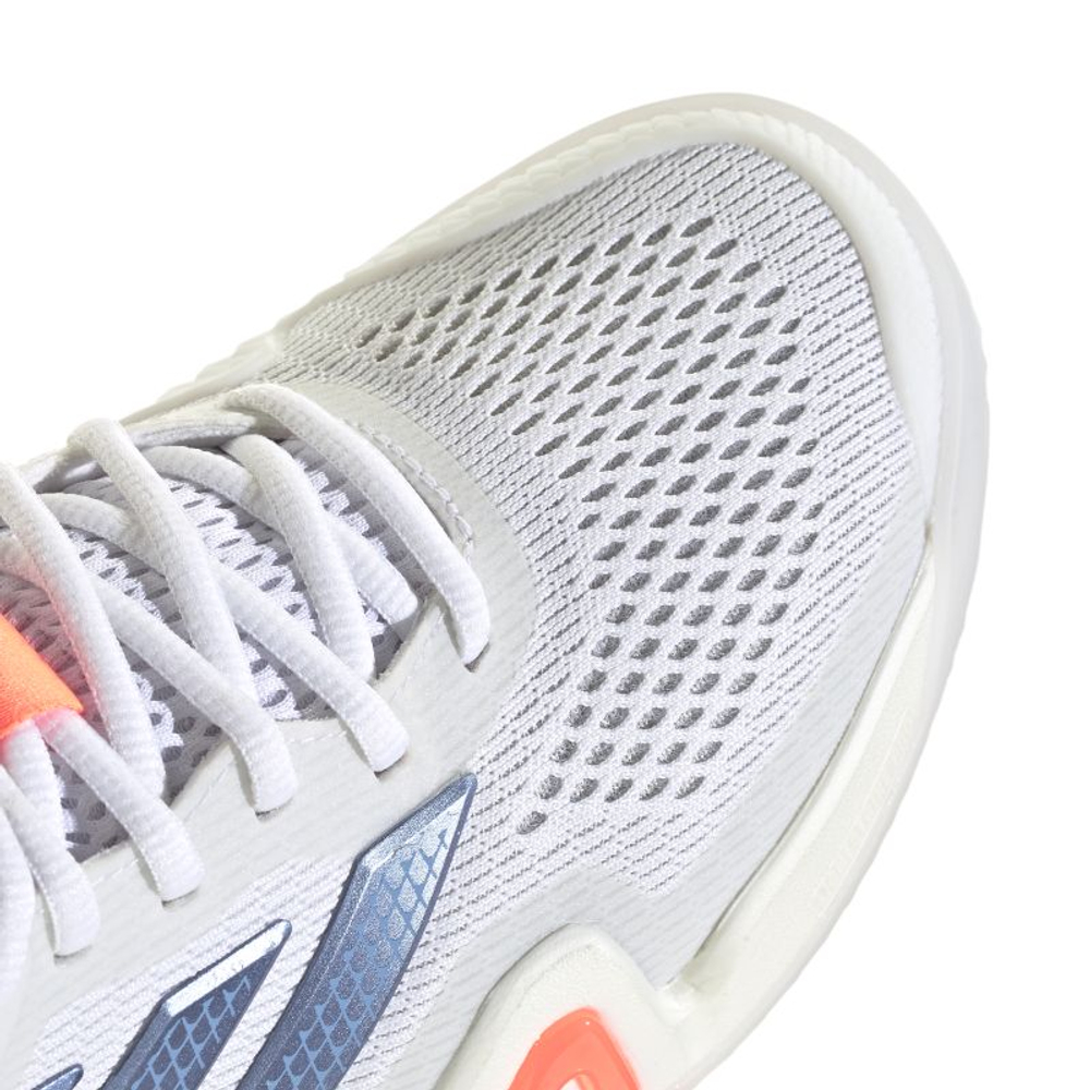 Женские теннисные кроссовки Adidas Barricade 14 W - cloud white/halo blue/beam orange