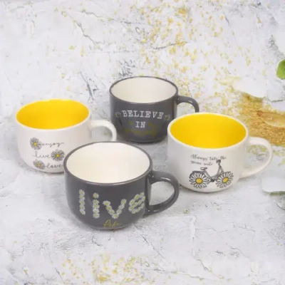 Бульонница керамическая 500мл «Ромашки»