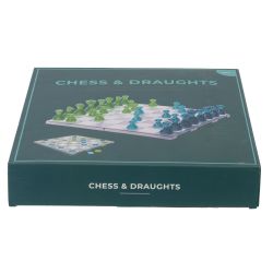GAEM Игра настольная 2 в 1 (шахматы, шашки), L26 W26 H5 см