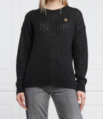 Хлопковый свитер Tommy Hilfiger - черный(WW0WW32293)