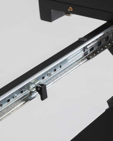 Стол раздвижной Vashti 120-160 см черная керамика