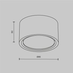 Светильник потолочный Maytoni   C001CL-GX53-W