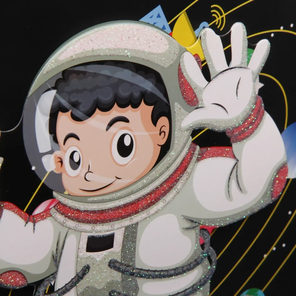 Пакет подарочный «Космонавт»42х30х12 см, микс