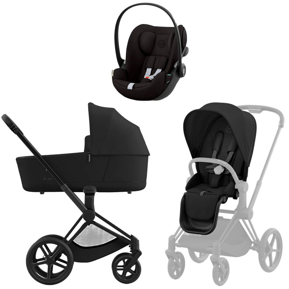 Коляска Cybex Priam IV Matt Black complete Cloud G Magic Black Base G 4 в 1 Sepia Black