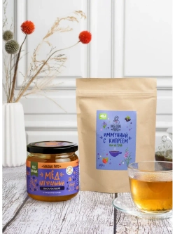 Набор иммунного чая с кипреем и мёдом №5