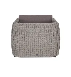 "Кальяри" кресло из искусственного ротанга (гиацинт), цвет серый