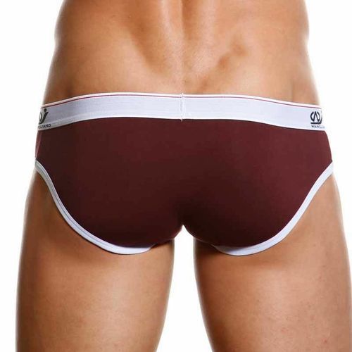 Мужские трусы брифы WangJiang коричневые WG00141
