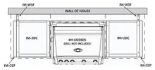 Приусадебная кухня Baltimore с газовым грилем Napoleon BILEX-605