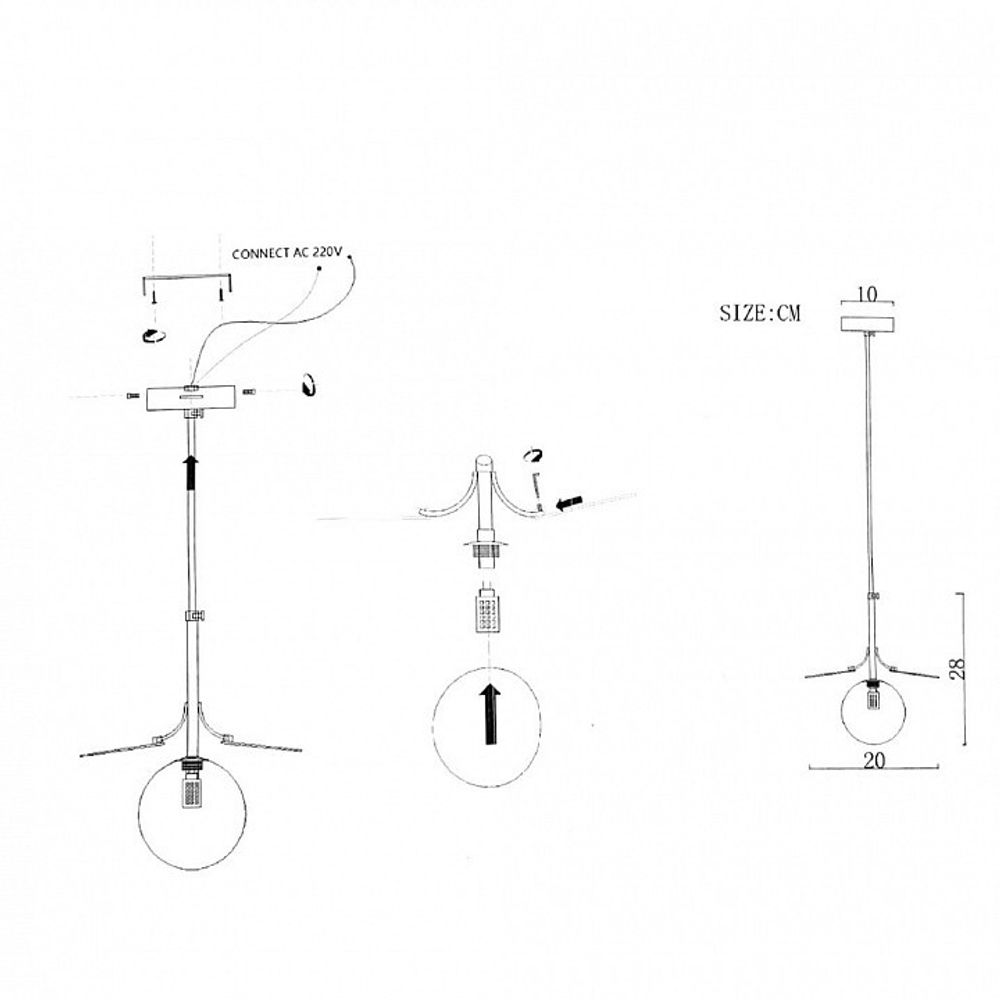 Подвесной светильник Imperiumloft MATISSE MATISSE-ONE01