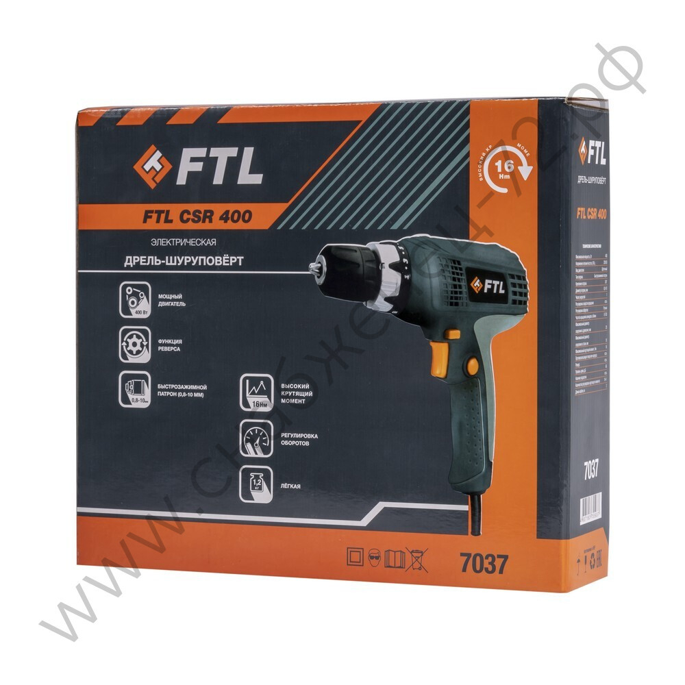 Сетевая дрель-шуруповерт FTL CSR 400