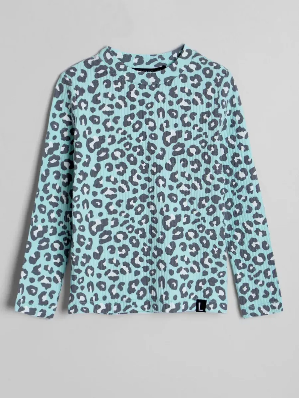 Лонгслив базовый для девочки с принтом