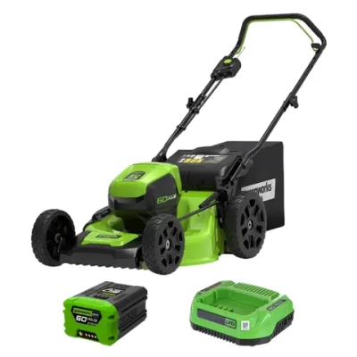 Аккумуляторная газонокосилка Greenworks GD60LM46HPK2 60В (1 x 2 Ач, ЗУ) нож 46 см, 2502807UA