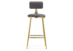 Барный стул Woodville Persi dark gray, gold