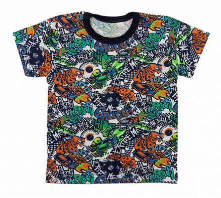 Футболка (411/114) гонки, граффити