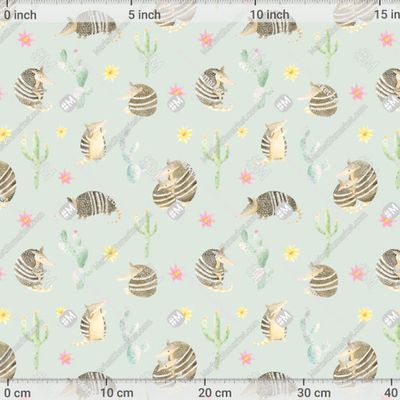 Броненосцы мятный фон by mamka_panamka 492 DPI