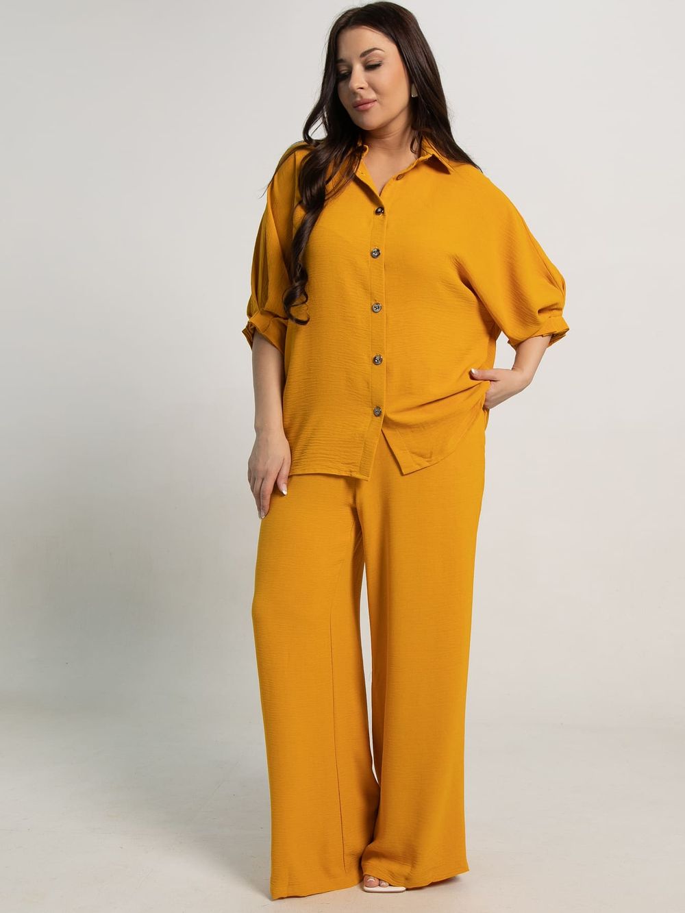 Костюм брючный Амира (горчица) К15590-27М LT Collection