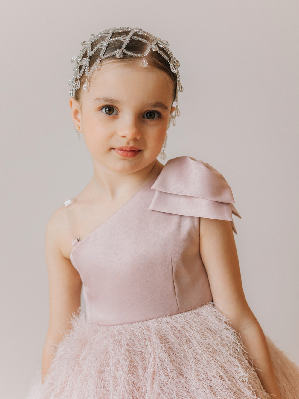 Платье "Мелания", Пудровый