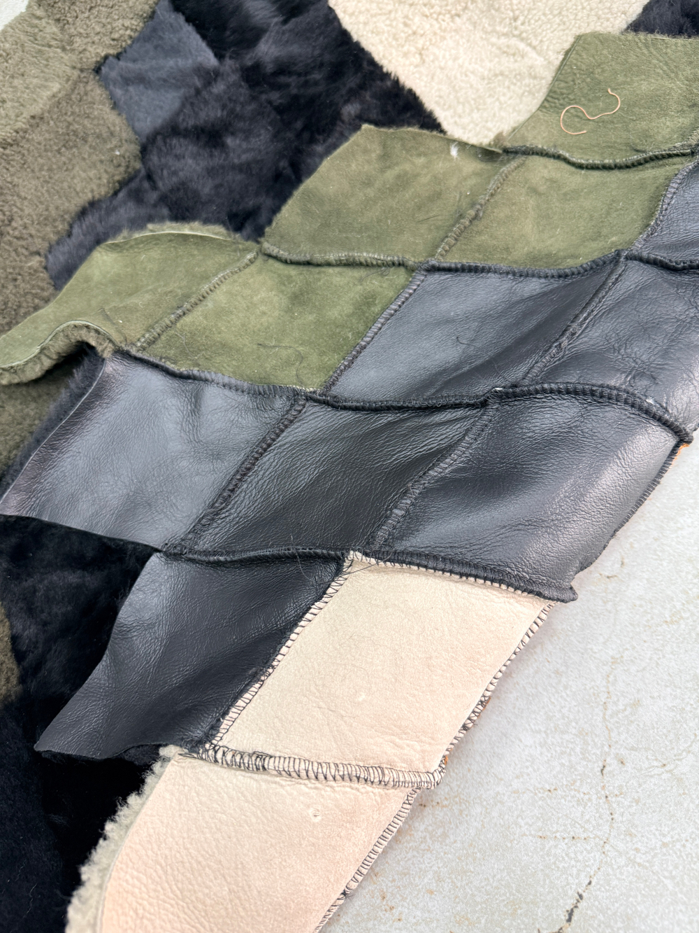 Покрывало меховое ковер из шкуры овчины