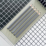 Карандаш чернографитный BrunoVisconti HappyGraphix JUMBO Модный паттерн , 4В, трёхгранный