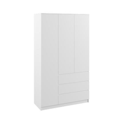 МС Мадера Шкаф ШМ 1200 1200х2100х500 (лдсп белый)