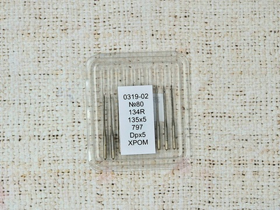 Иглы промышленные 0319-02 №80 134R, 10 игл