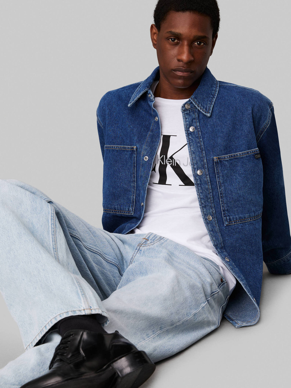 Рубашка CALVIN KLEIN JEANS - темно-синий(J30J326836)