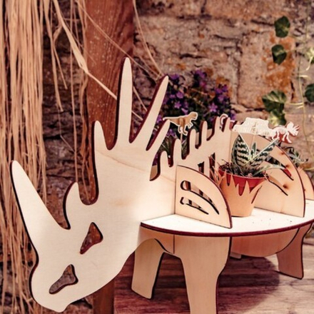 Композиция на стол "Деревянный дино" 1 шт.