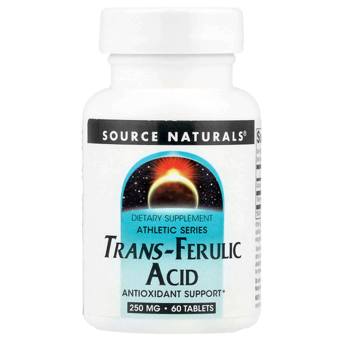 Source Naturals, Athletic Series, трансферуловая кислота, 60 таблеток