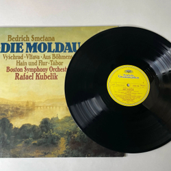 Винтажная виниловая пластинка LP Bedrich Smetana Сметана Boston Symphony Orchestra, Rafael Kubelik, Die Moldau (Германия 1975) Deutsche Grammophon