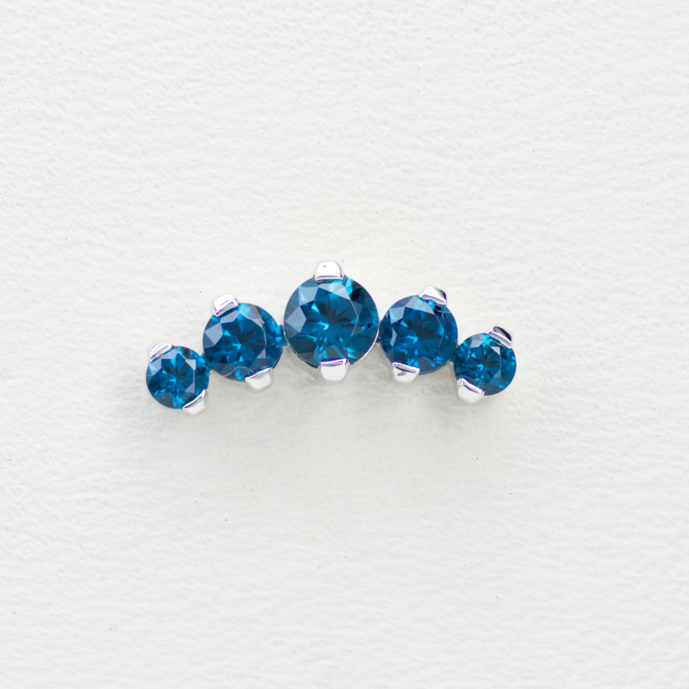 Prium tops with colored gems