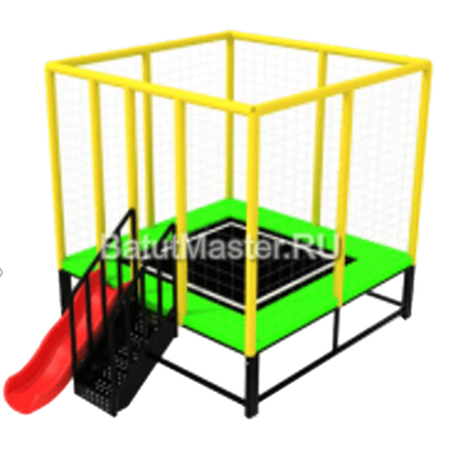 Мини батутная арена "Веселый домик" 2,5x2,5x2,2 м