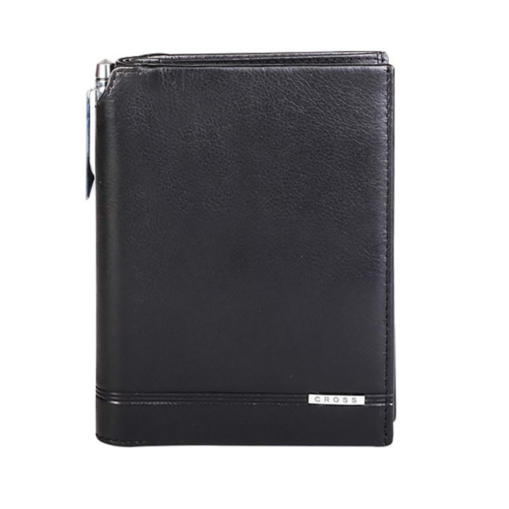 Кошелек Cross Classic Century с отделением для паспорта+ручка, черный, 14х11х1 см