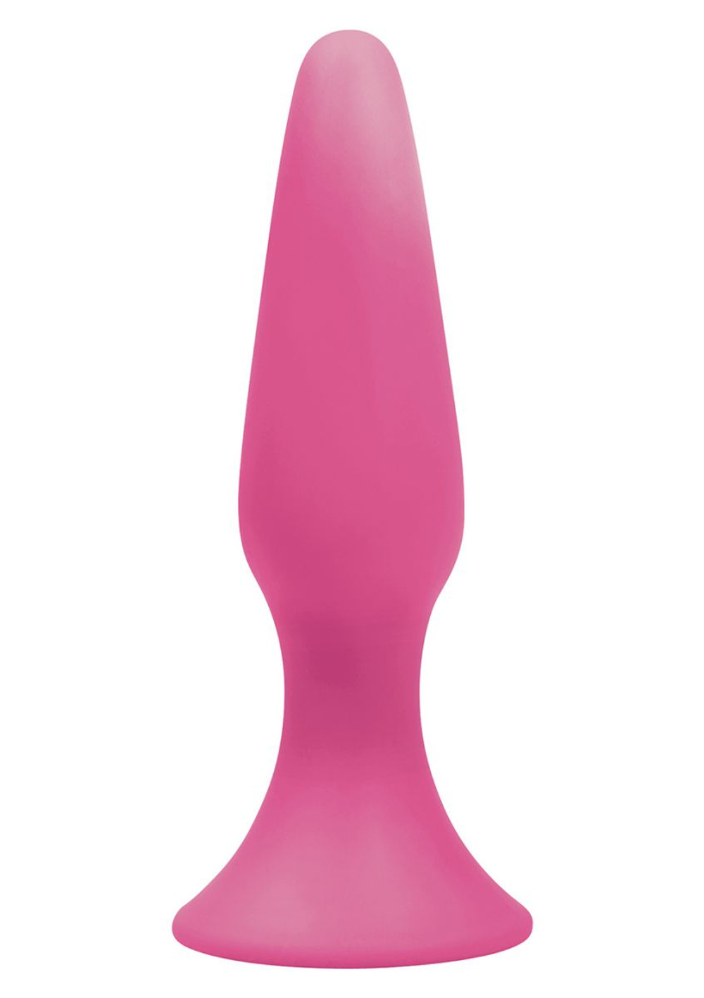 Розовая анальная пробка Sliders Silicone Anal Plugs Large на присоске - 15,2 см. (Цвет: розовый)