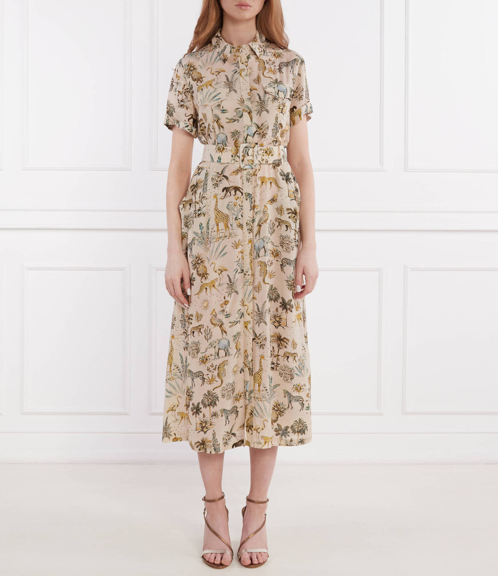 Платье с ремешком RIANI - песочный(446810-4256)